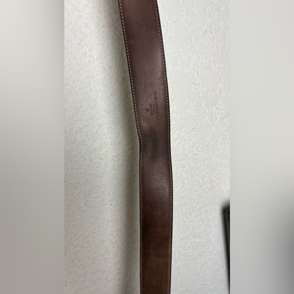 Gucci Men’s Belt Size 85 - 34 GG Supreme & Interlocking G Logo Black - Picture 14 of 17